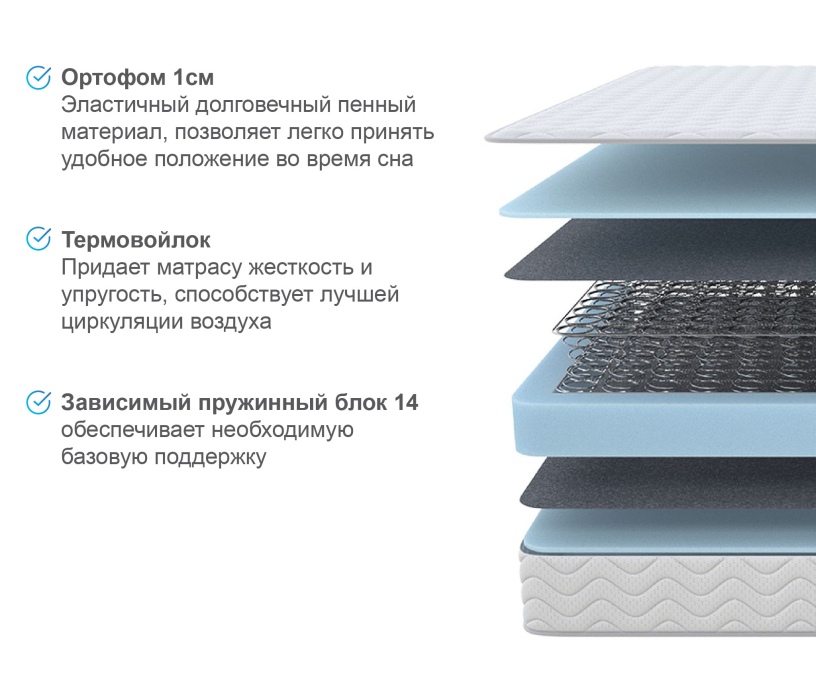 Другие размеры, Матрас Орматек Спринг кокос 120*200